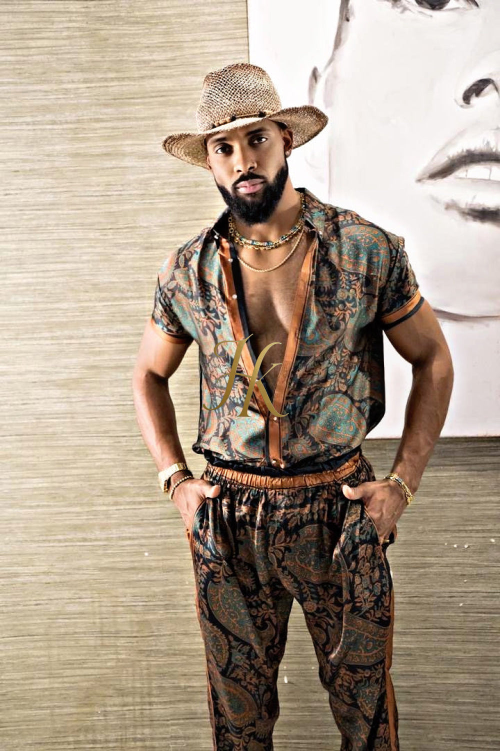 Luxurious Men's Silk Set Pants - kayibstrore
