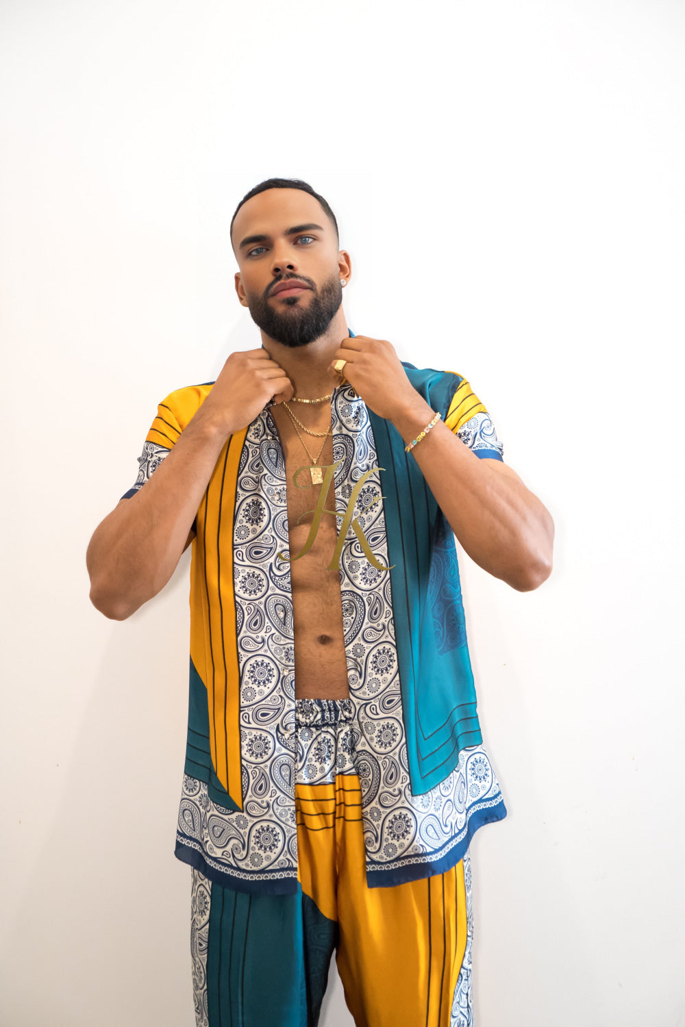 Luxury Handmade Outfits: Men's Luxury Silk Set clothes - kayibstrore
