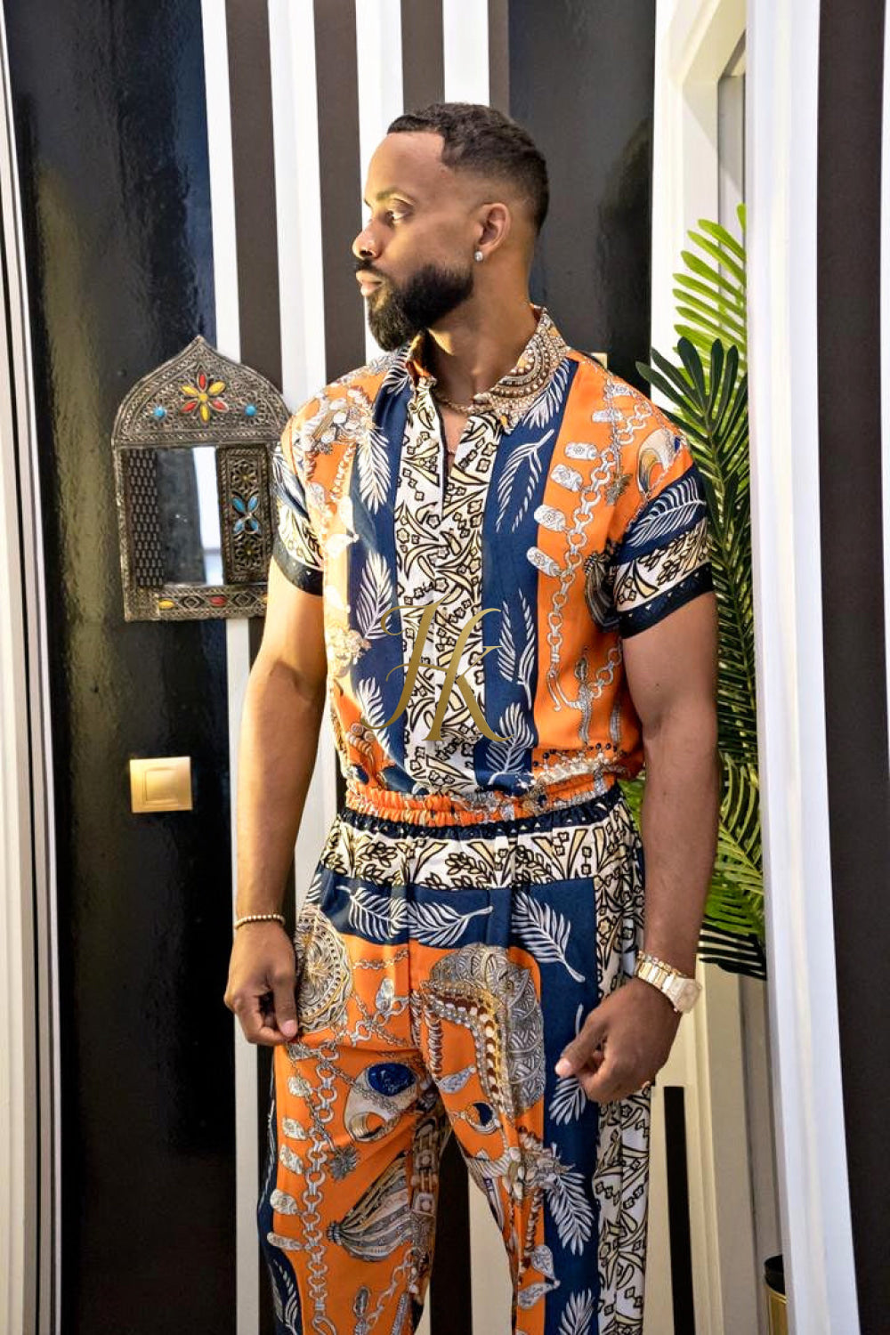 Unleash Your Style: Luxury Silk Set Festival Wear for Men - kayibstrore
