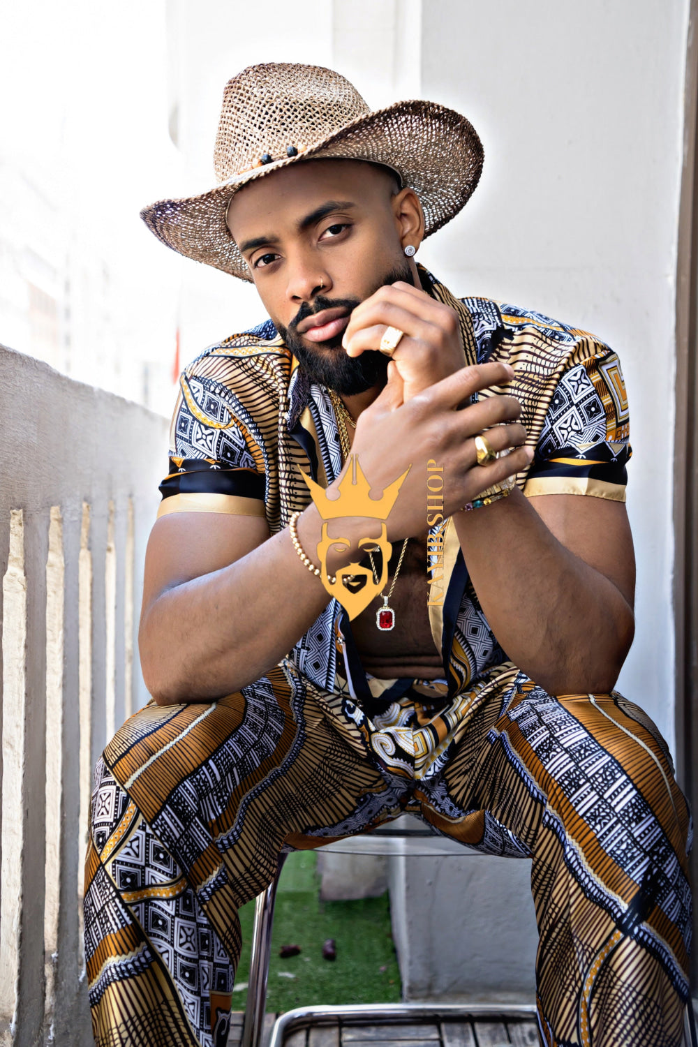 Luxury Silk Set for Men: Perfect Summer and Beach Wear - kayibstrore