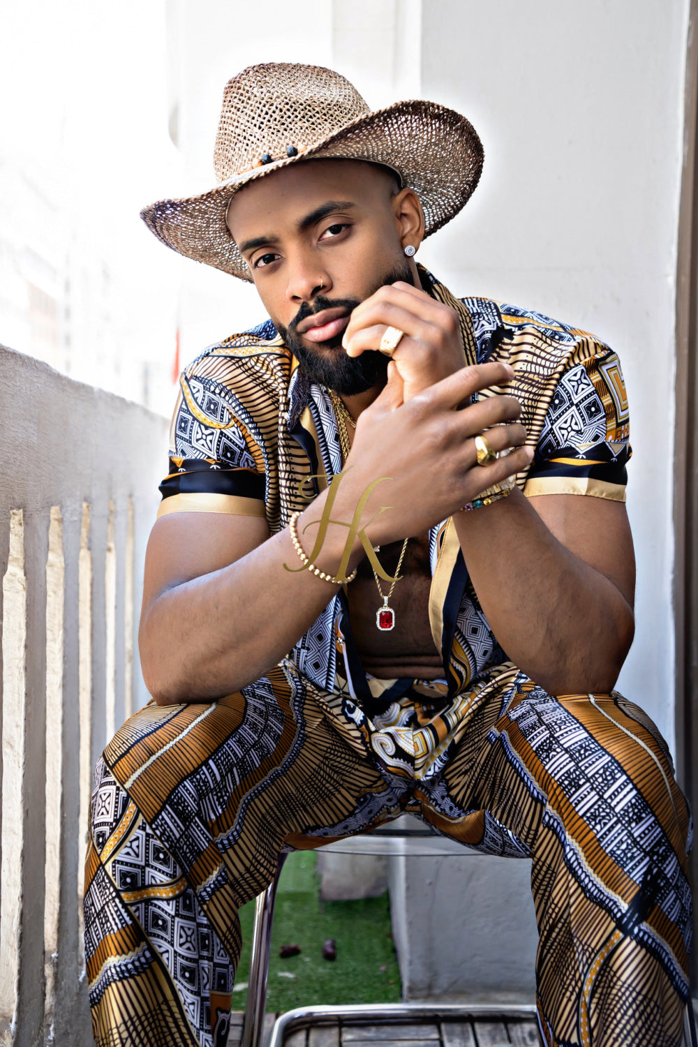 Luxury Silk Set for Men: Perfect Summer and Beach Wear - kayibstrore