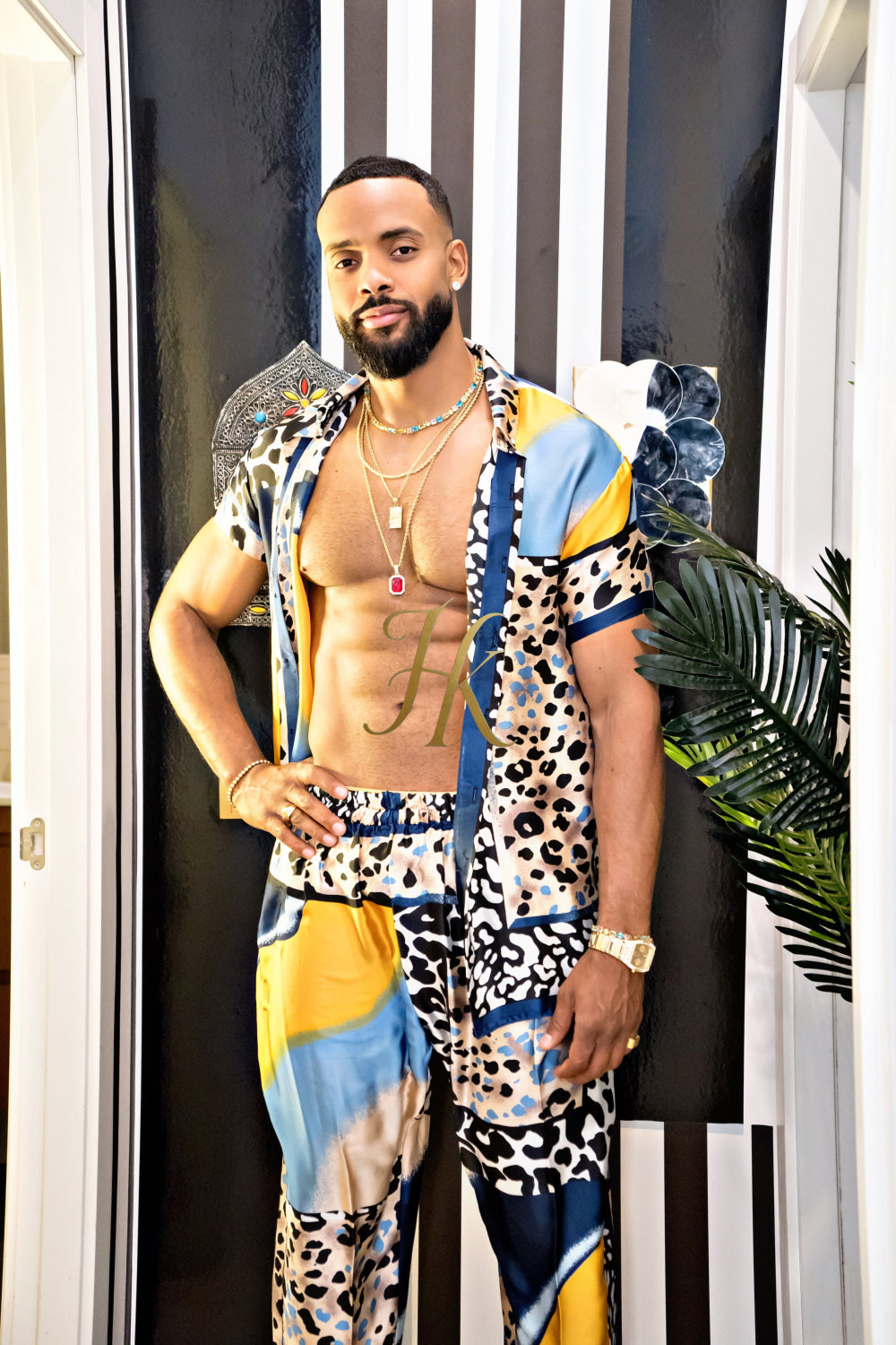 Unleash Your Style: Luxury Silk festival Rave Wear for Men - kayibstrore