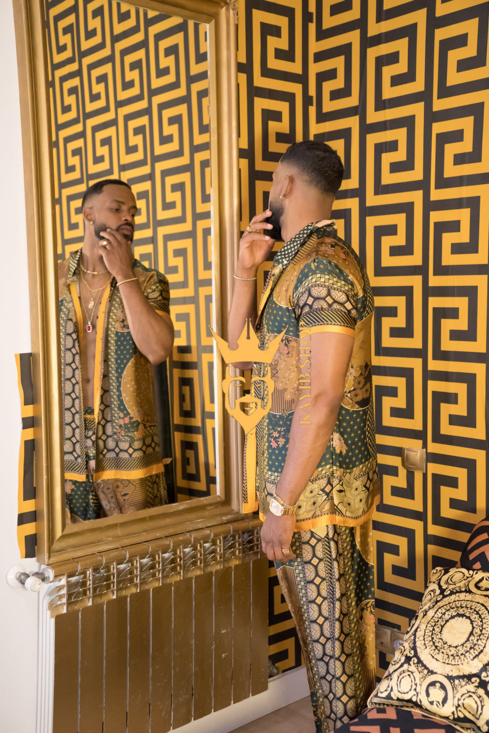 Men's party Luxury Silk Dress Set Outfit - Elevate Your Style Game with Ultimate Comfort and Unbeatable Quality - kayibstrore