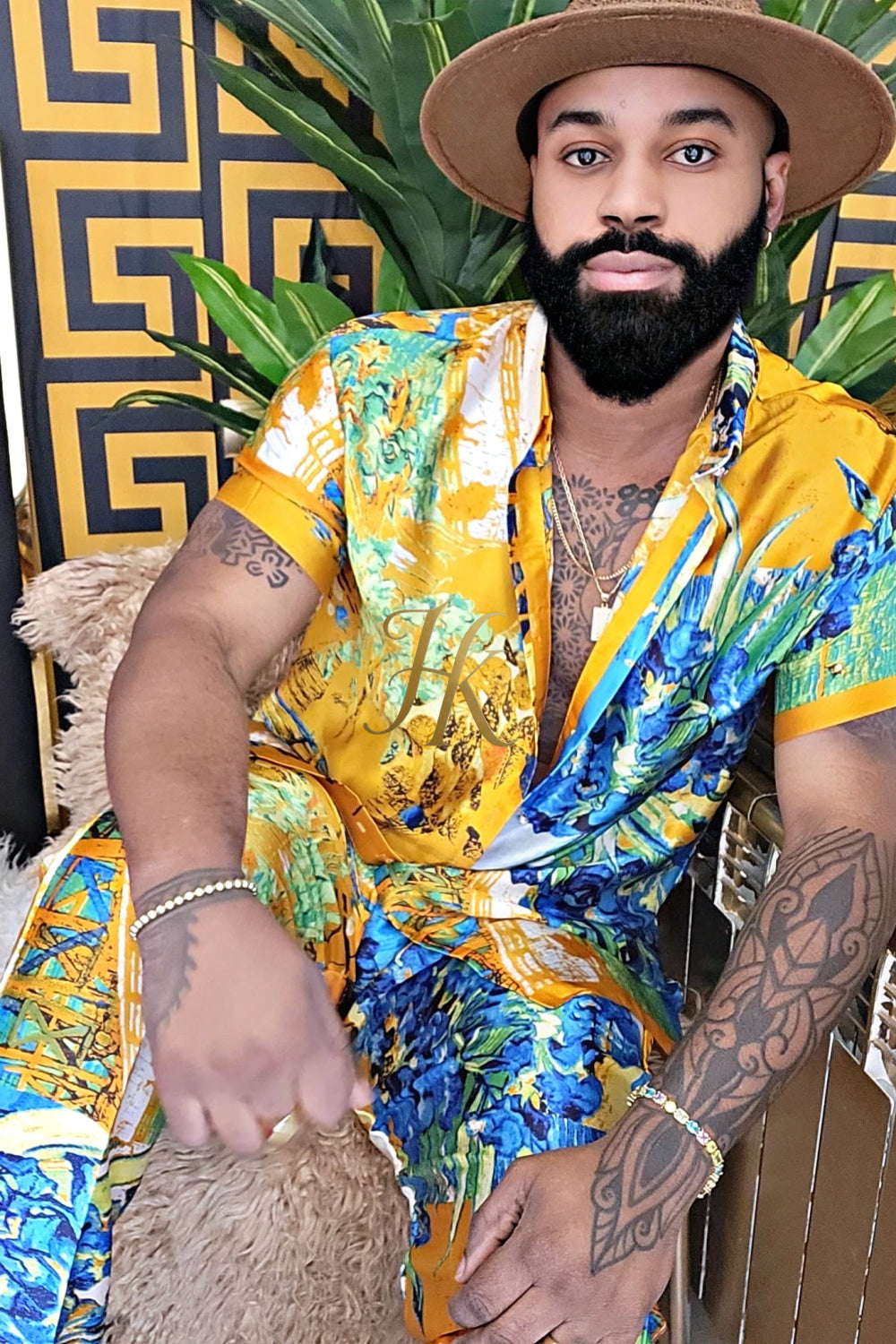 Ultimate Luxury Men's Rave Wear: Silk Set for Unmatched Style and Comfort - kayibstrore
