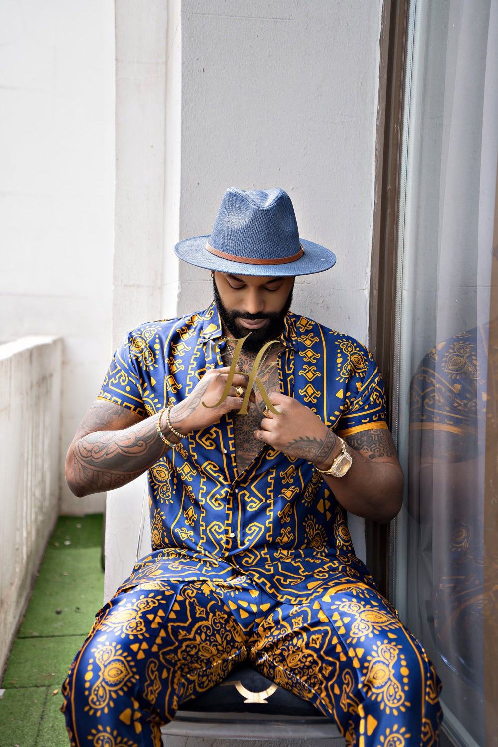 Men's Silk Beach Outfit - kayibstrore