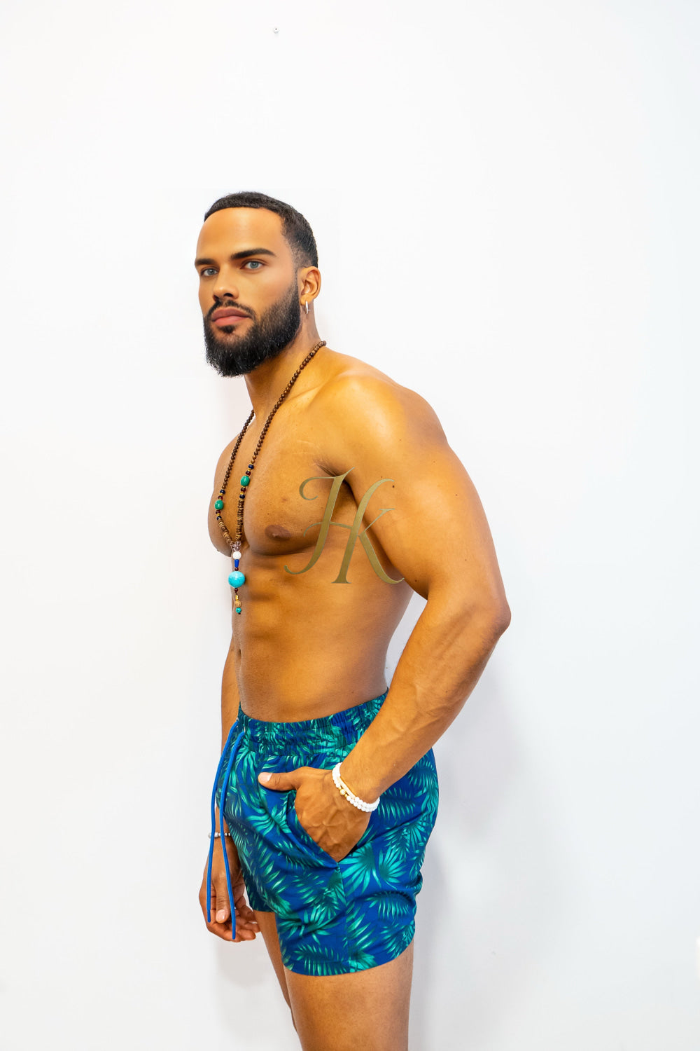 Tropical Vibes Men's Swim Trunks – Quick-Dry & Ultra-Comfortable Beach Shorts - kayibstrore
