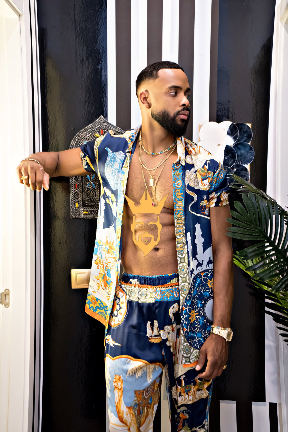Luxury Men's Silk Summer Set outfits - kayibstrore