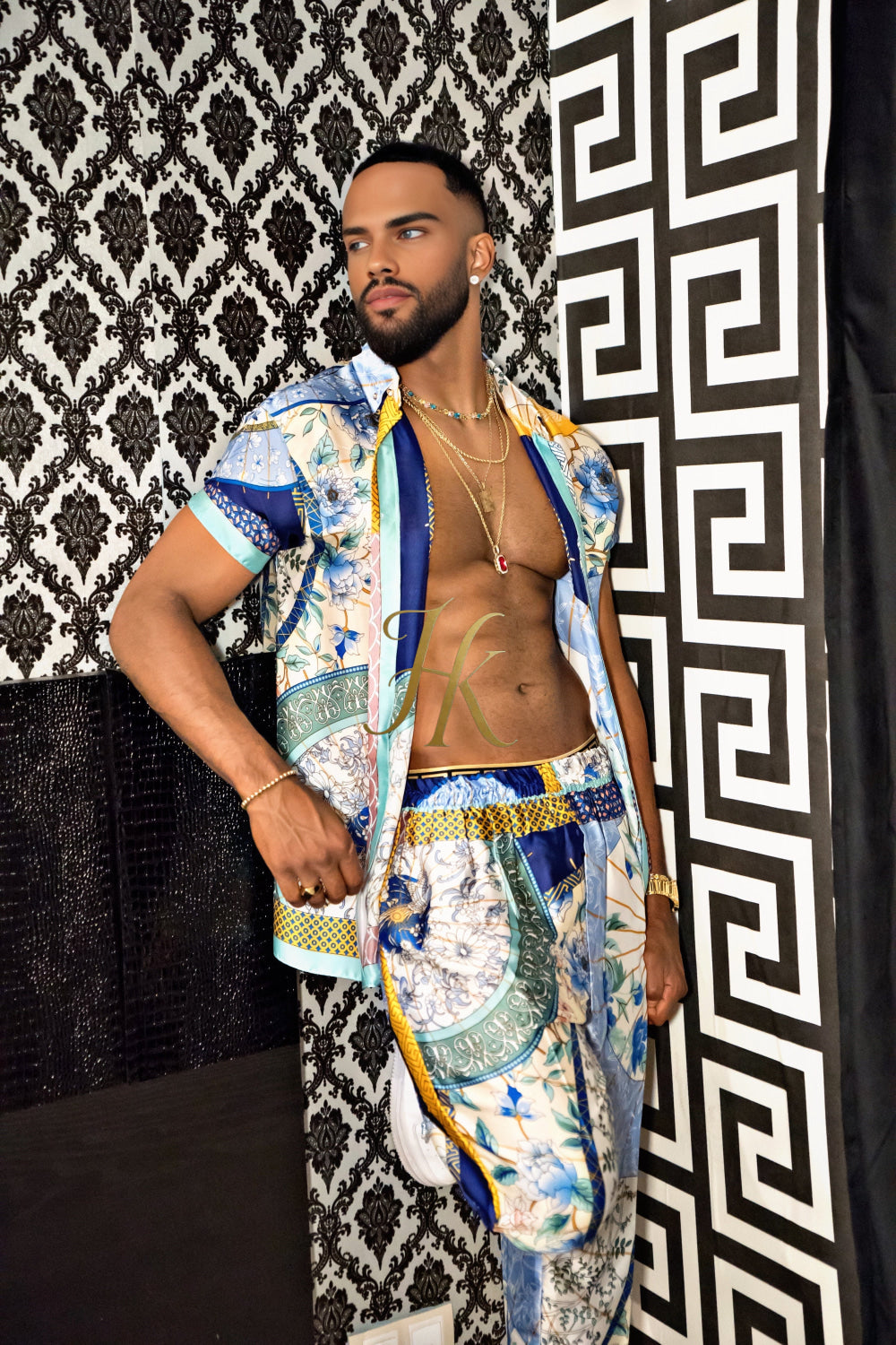 Luxury handmade Men's Silk Party Outfits set - kayibstrore