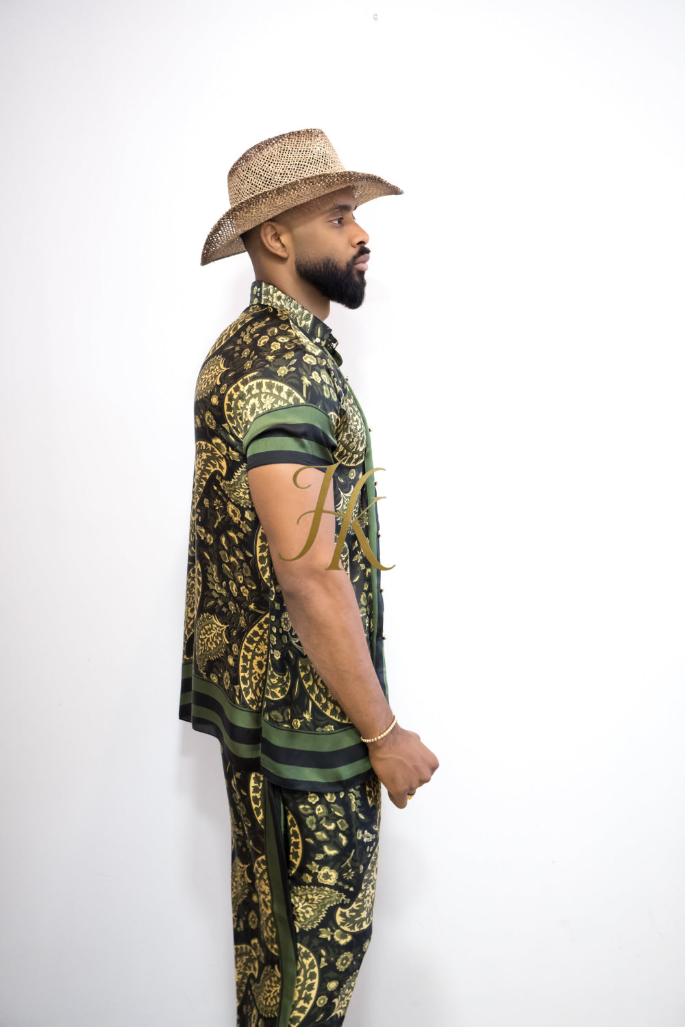 Luxury Men's Silk Summer Set outfits - kayibstrore