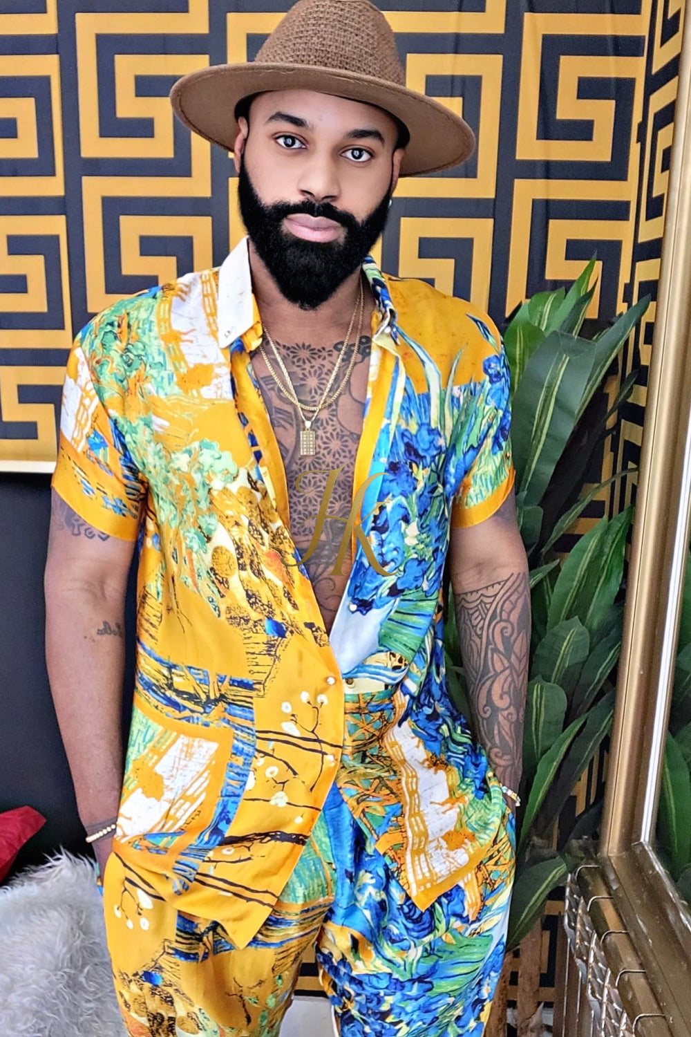 Ultimate Luxury Men's Rave Wear: Silk Set for Unmatched Style and Comfort - kayibstrore