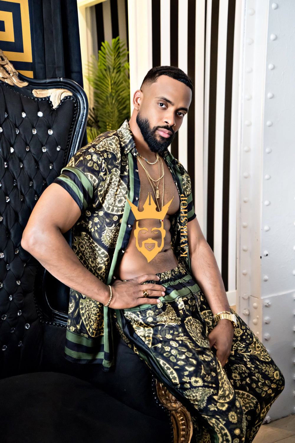 Luxury handmade diner Men's Silk Party Outfits set - kayibstrore