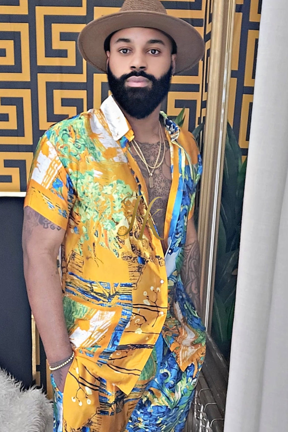 Ultimate Luxury Men's Rave Wear: Silk Set for Unmatched Style and Comfort - kayibstrore