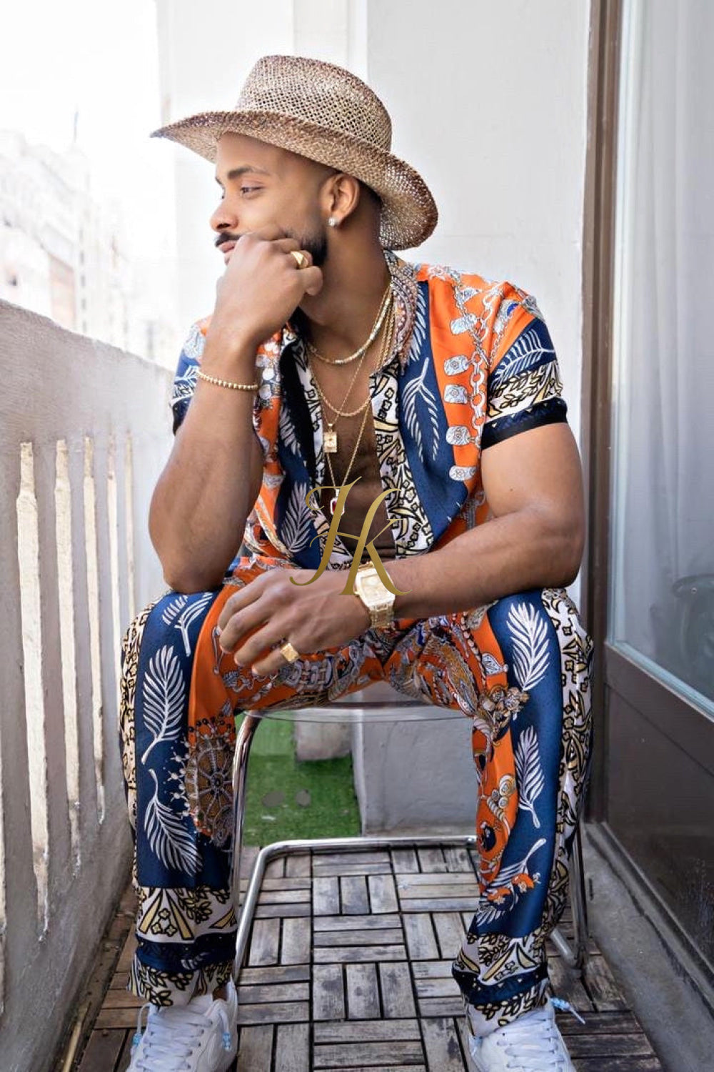 Unleash Your Style: Luxury Silk Set Festival Wear for Men - kayibstrore