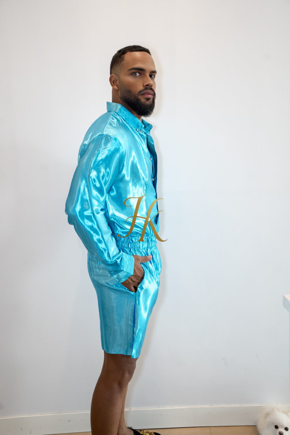 Men's Apparel Silk Shirt Set - Elevate Your Style with Pure Luxury - Hand-Sewn for Impeccable Quality - kayibstrore