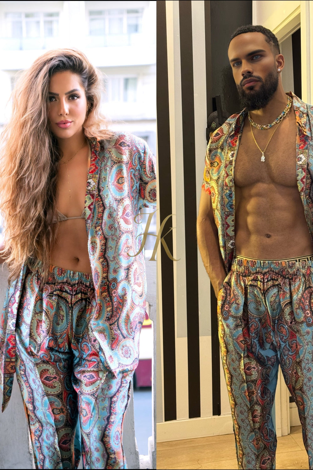 Timeless Couple Silk Outfits – Wedding and Travel Ready - kayibstrore