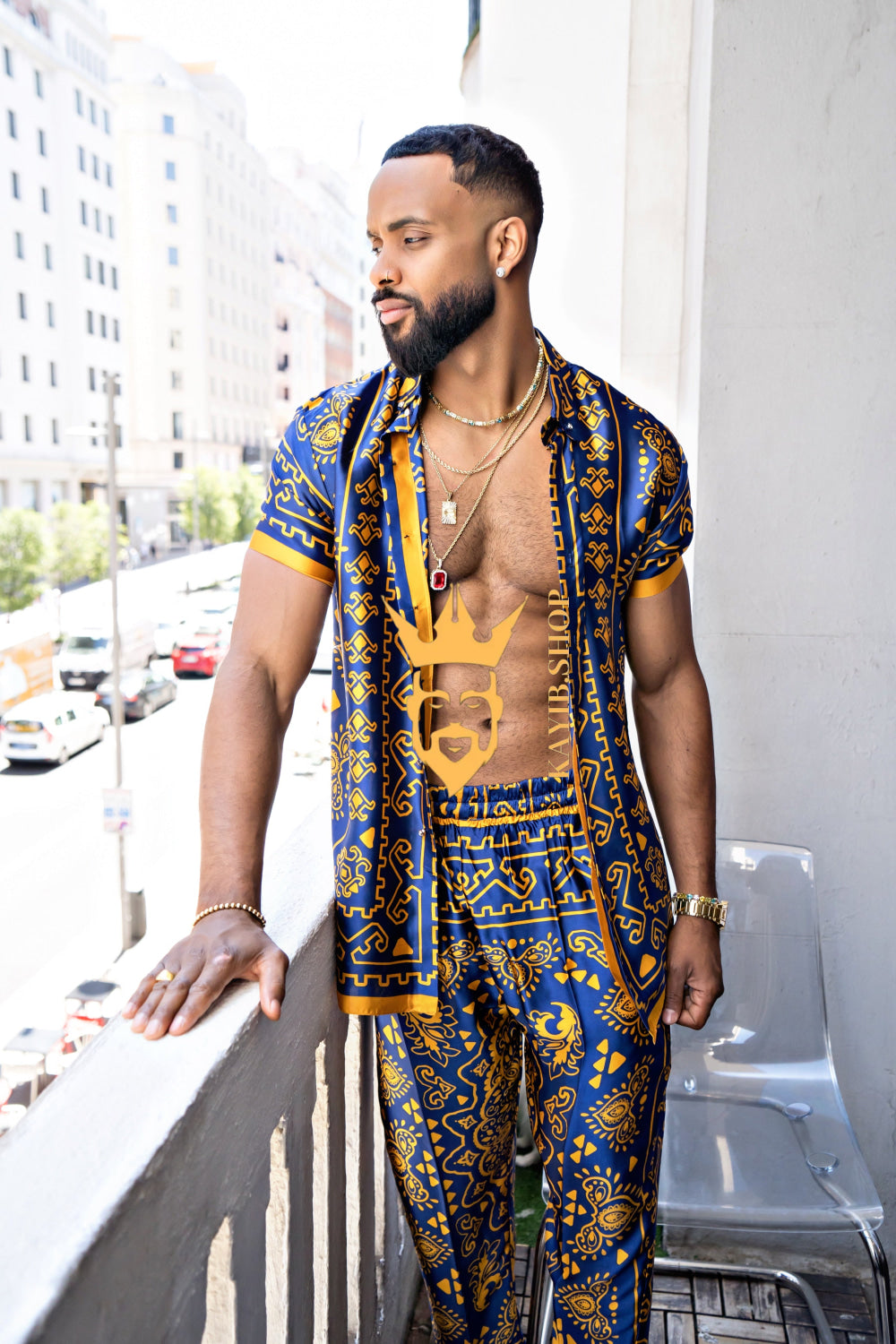 Men's Silk Beach Outfit - kayibstrore