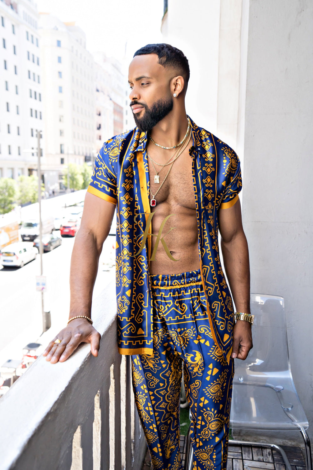 Men's Silk Beach Outfit - kayibstrore