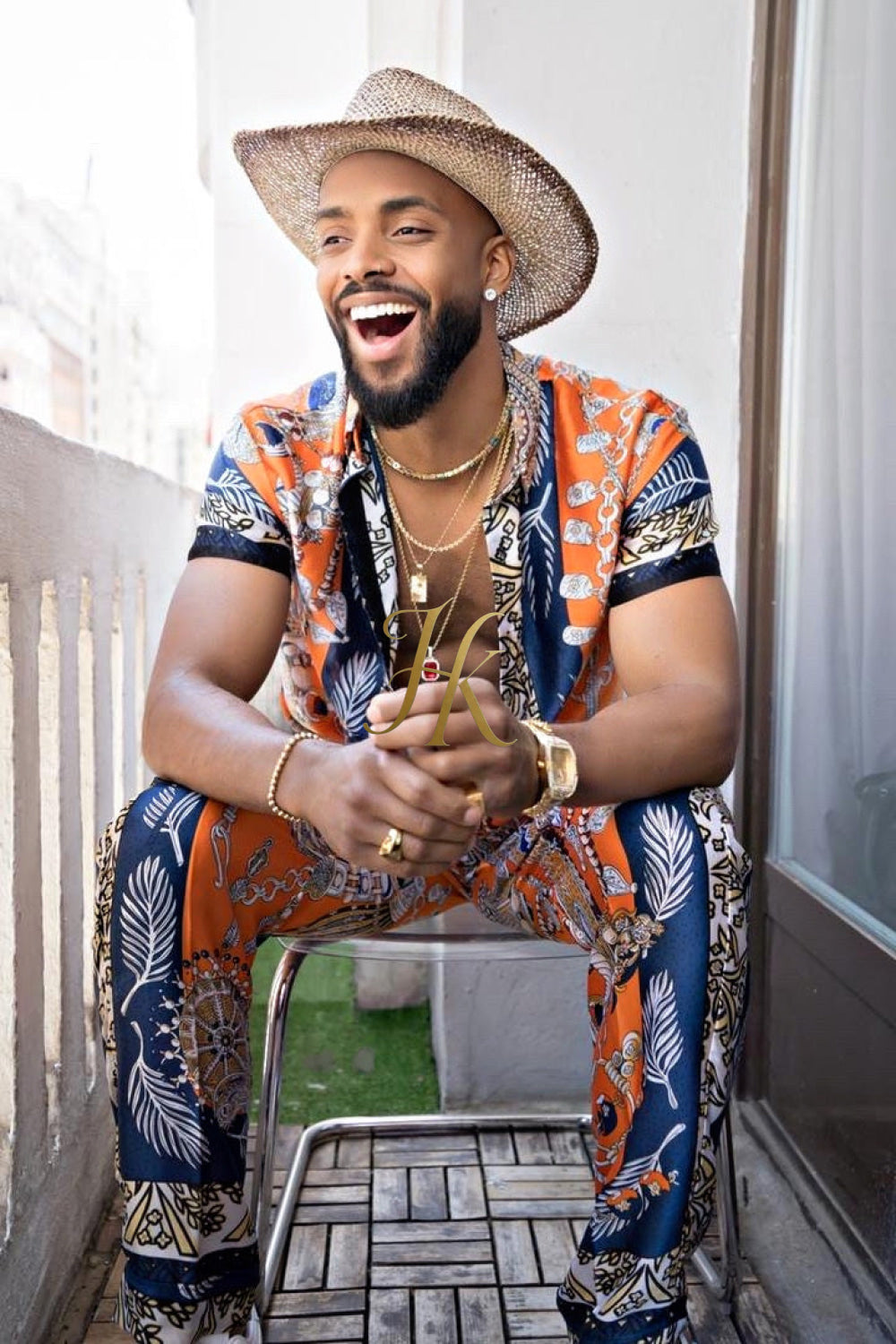 Unleash Your Style: Luxury Silk Set Festival Wear for Men - kayibstrore