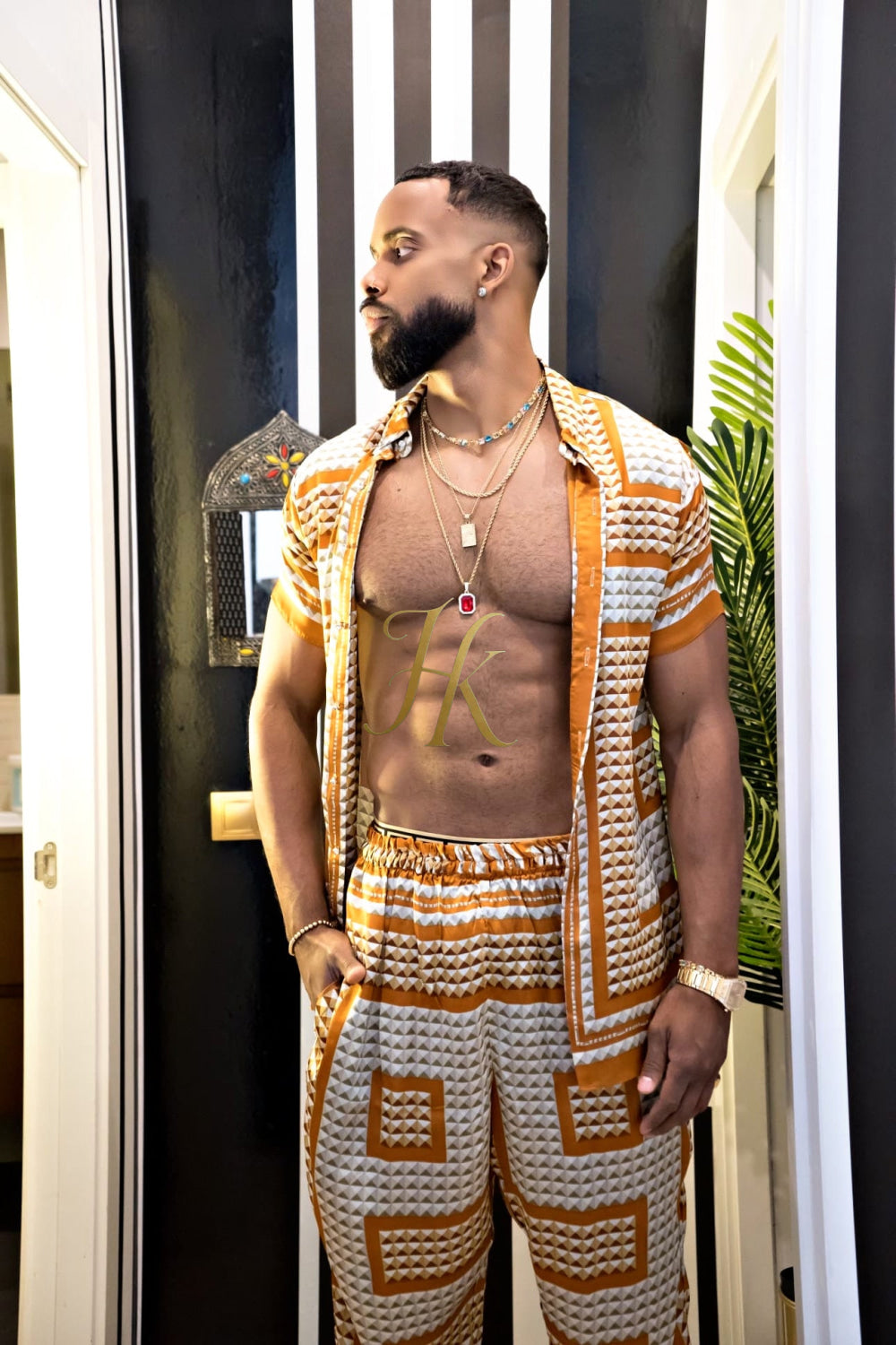 Luxury Handmade Outfits: Men's Luxury Silk Set - kayibstrore
