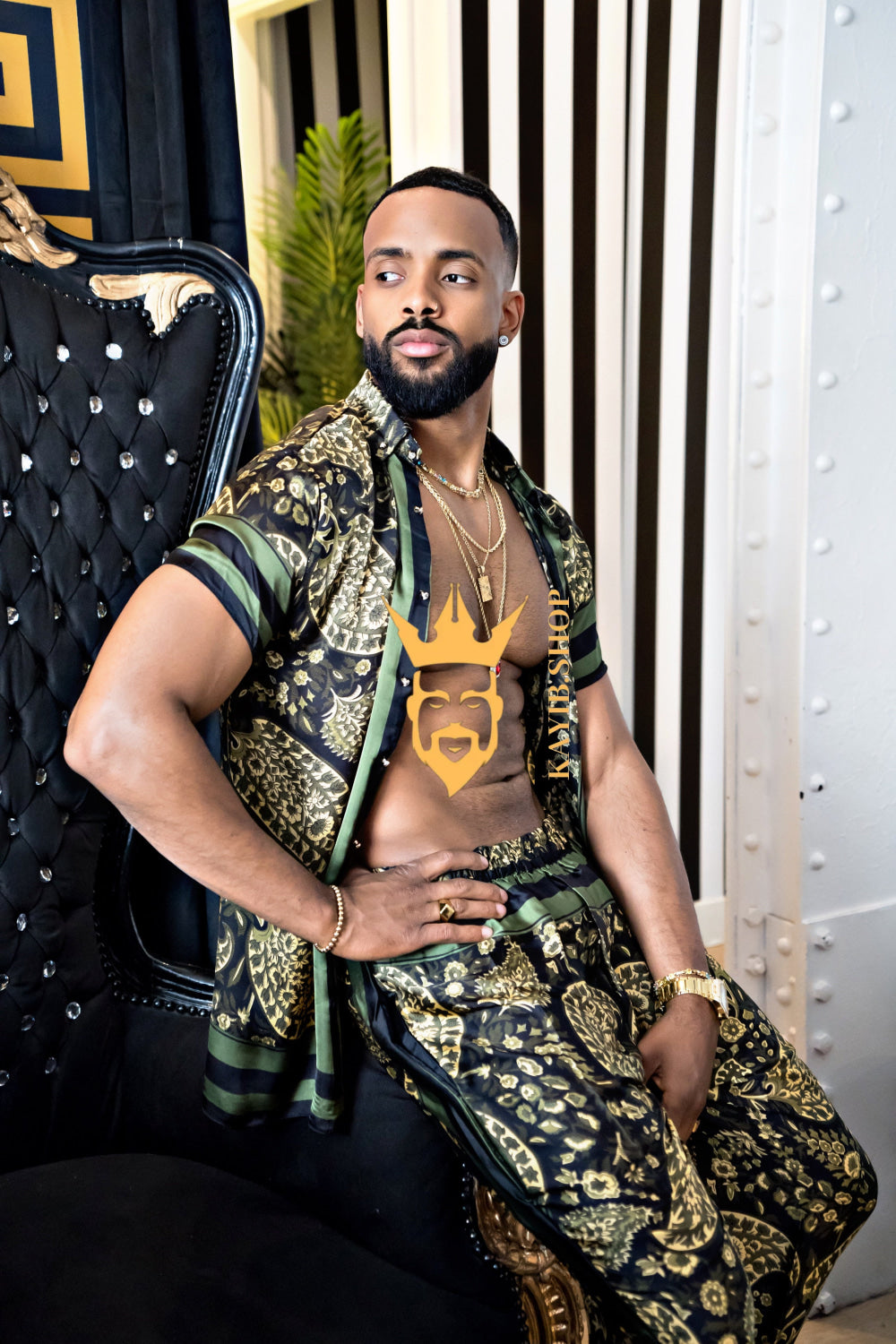 Luxury handmade diner Men's Silk Party Outfits set - kayibstrore