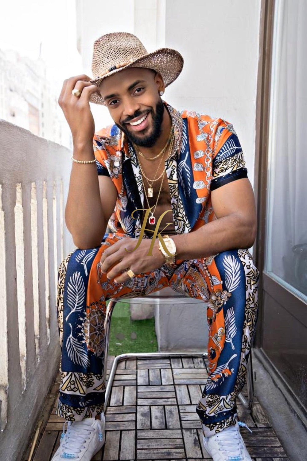 Unleash Your Style: Luxury Silk Set Festival Wear for Men - kayibstrore
