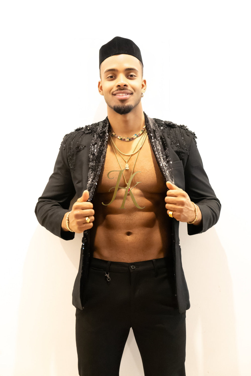 Handmade Custom velvet blazer Men's Suit with Sheer Velvet Lapel - Elevate Formal Style | KAYIB - kayibstrore