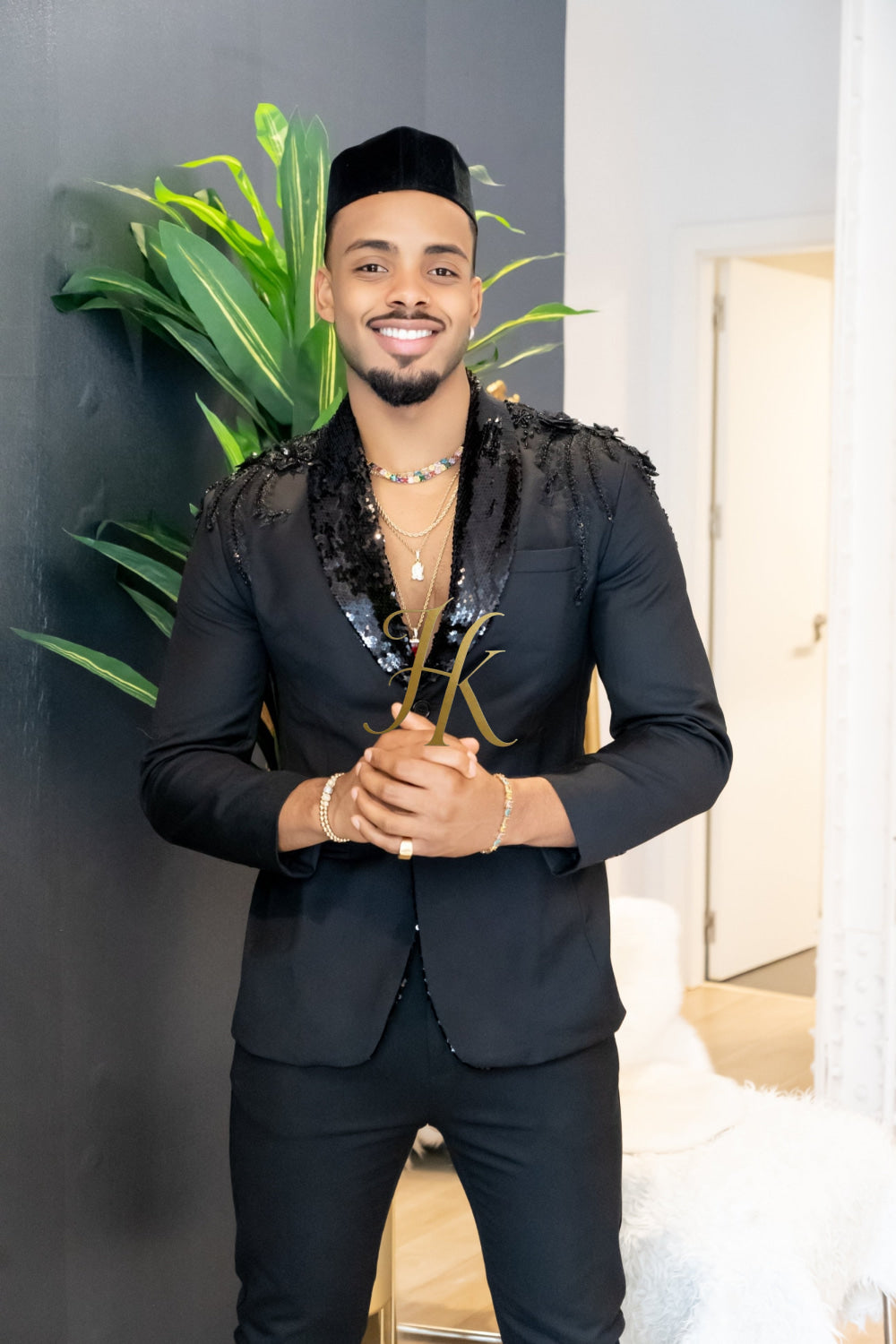 Handmade Custom velvet blazer Men's Suit with Sheer Velvet Lapel - Elevate Formal Style | KAYIB - kayibstrore