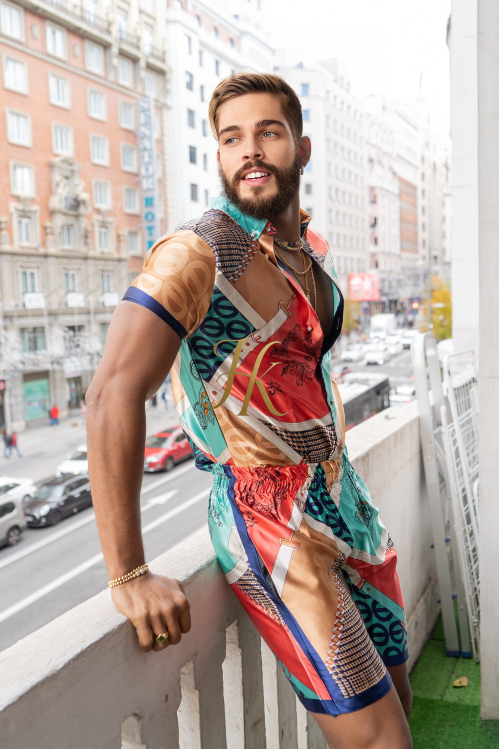 Luxury Barocco Silk Set - Embrace Pure Luxury and Stand Out with Refreshing Prints - Indulge in Supreme Comfort - kayibstrore