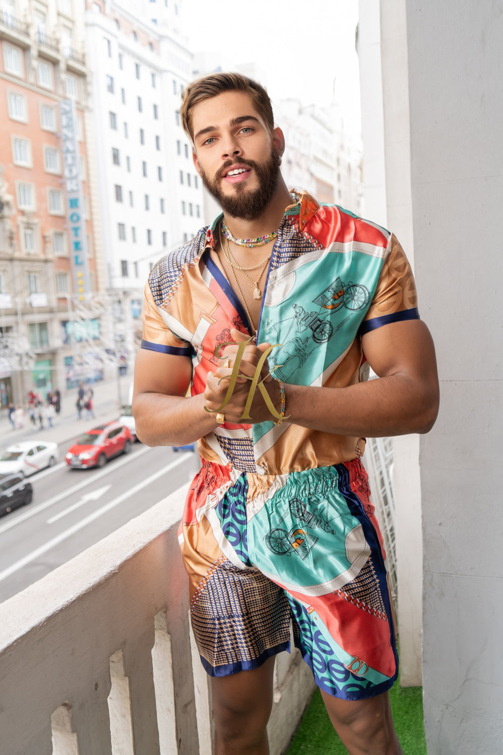 Luxury Barocco Silk Set - Embrace Pure Luxury and Stand Out with Refreshing Prints - Indulge in Supreme Comfort - kayibstrore