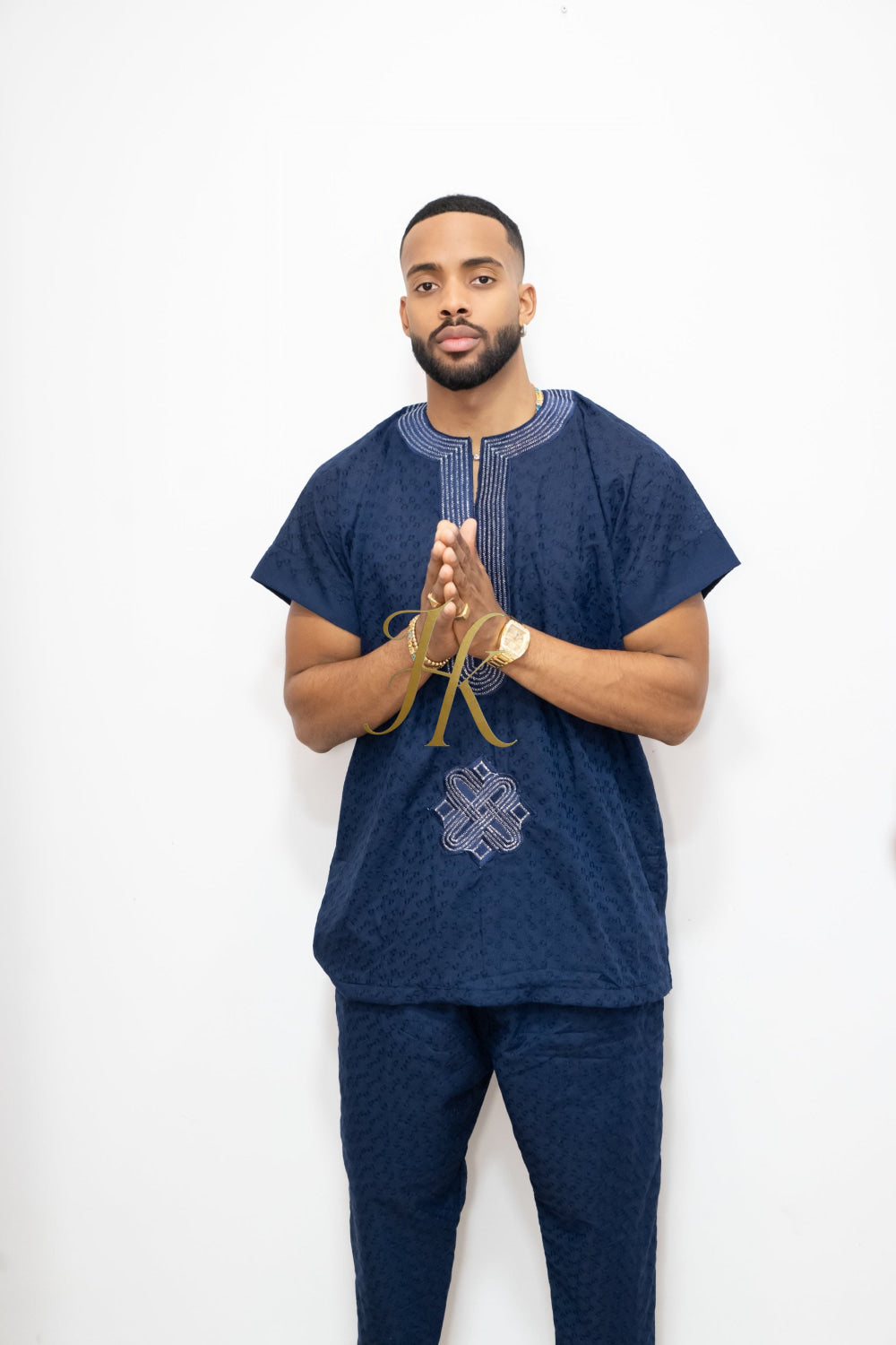 Luxury Men's Lace Two-Piece Clothing: Sophisticated & Versatile Ensemble - kayibstrore