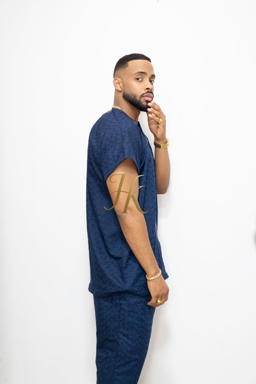Luxury Men's Lace Two-Piece Clothing: Sophisticated & Versatile Ensemble - kayibstrore