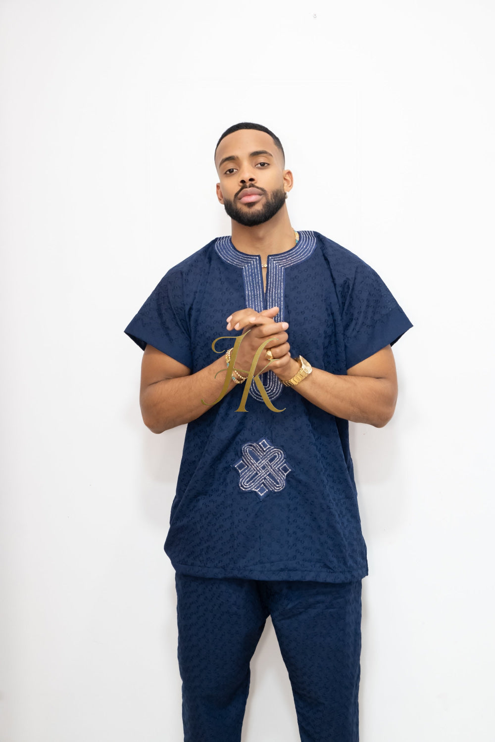 Luxury Men's Lace Two-Piece Clothing: Sophisticated & Versatile Ensemble - kayibstrore