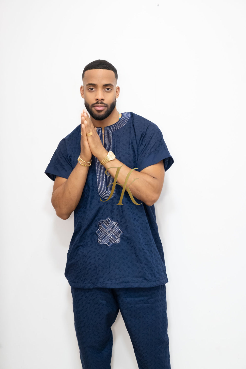 Luxury Men's Lace Two-Piece Clothing: Sophisticated & Versatile Ensemble - kayibstrore