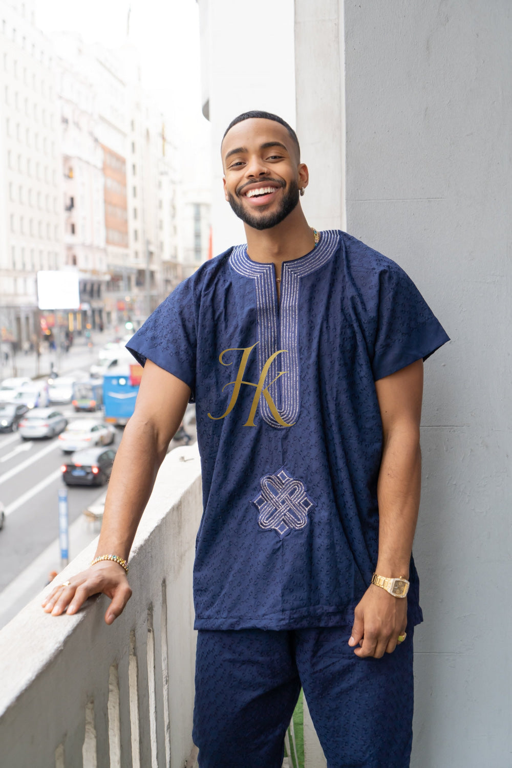 Luxury Men's Lace Two-Piece Clothing: Sophisticated & Versatile Ensemble - kayibstrore