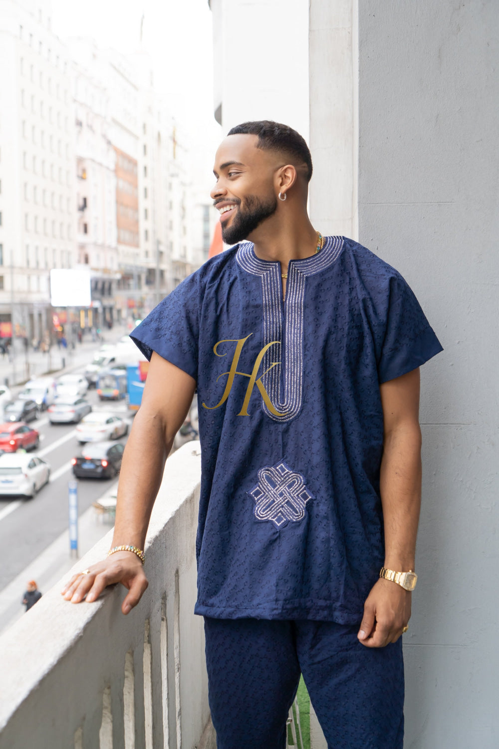 Luxury Men's Lace Two-Piece Clothing: Sophisticated & Versatile Ensemble - kayibstrore