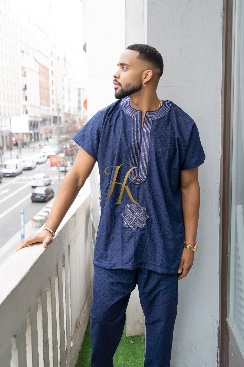 Luxury Men's Lace Two-Piece Clothing: Sophisticated & Versatile Ensemble - kayibstrore