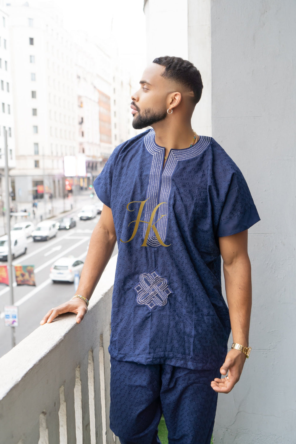 Luxury Men's Lace Two-Piece Clothing: Sophisticated & Versatile Ensemble - kayibstrore