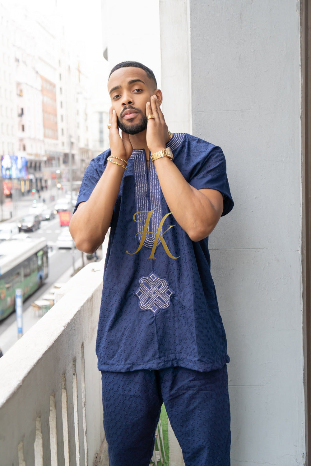Luxury Men's Lace Two-Piece Clothing: Sophisticated & Versatile Ensemble - kayibstrore