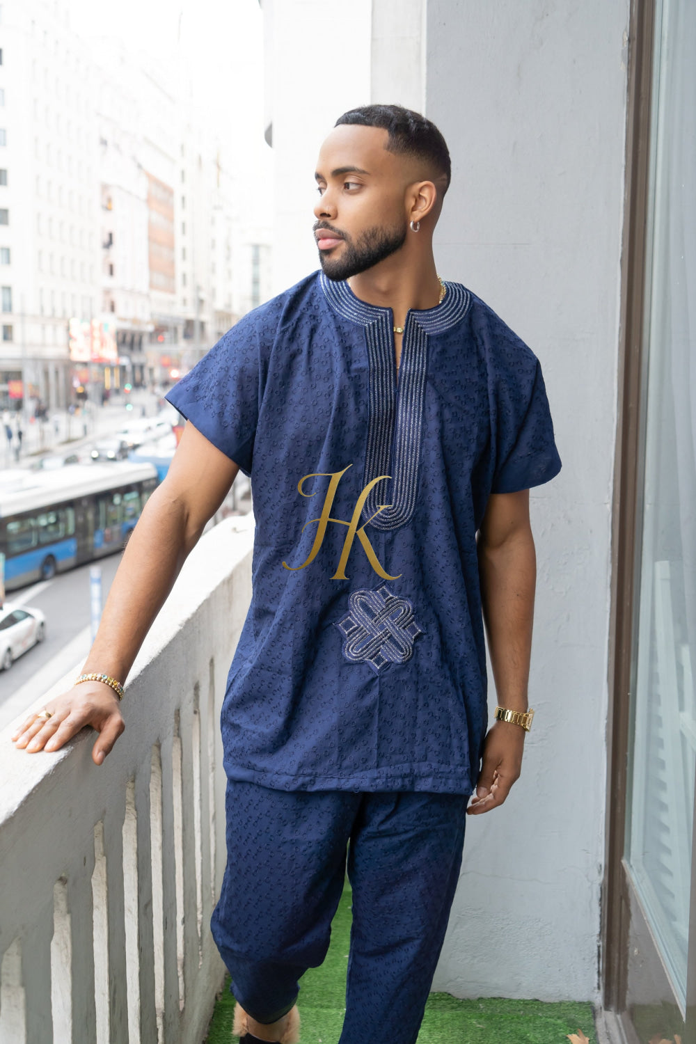 Luxury Men's Lace Two-Piece Clothing: Sophisticated & Versatile Ensemble - kayibstrore