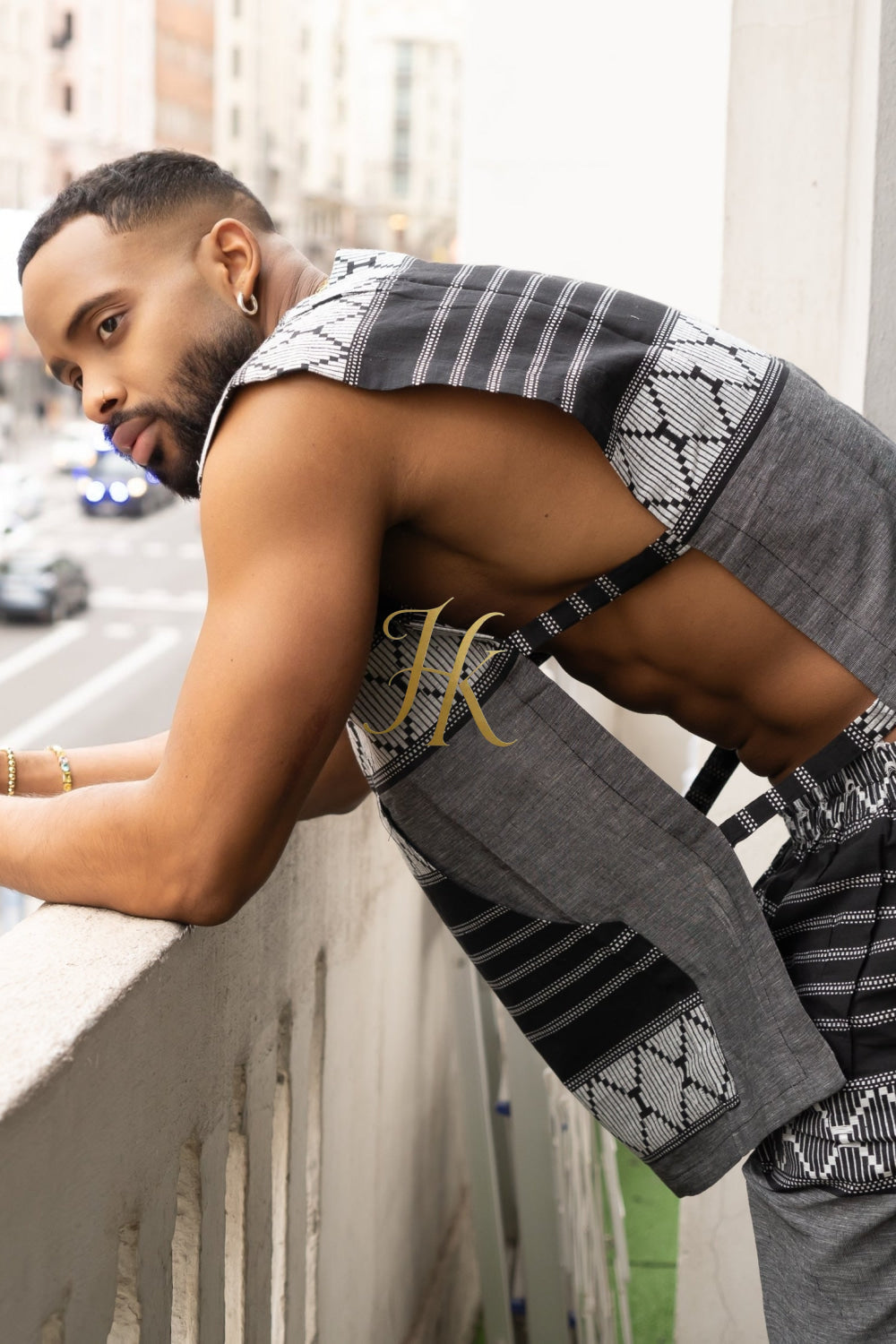 Elysian Linen: Handcrafted Kimono-Inspired Men's Top - kayibstrore