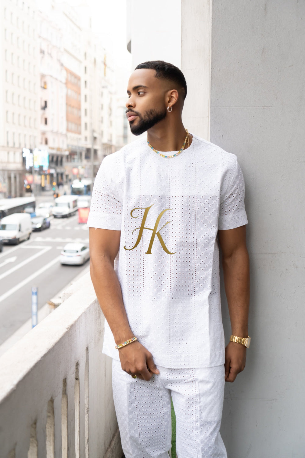 Summer Luxury Men's Lace Two-Piece Clothing: Sophisticated & Versatile Ensemble - kayibstrore