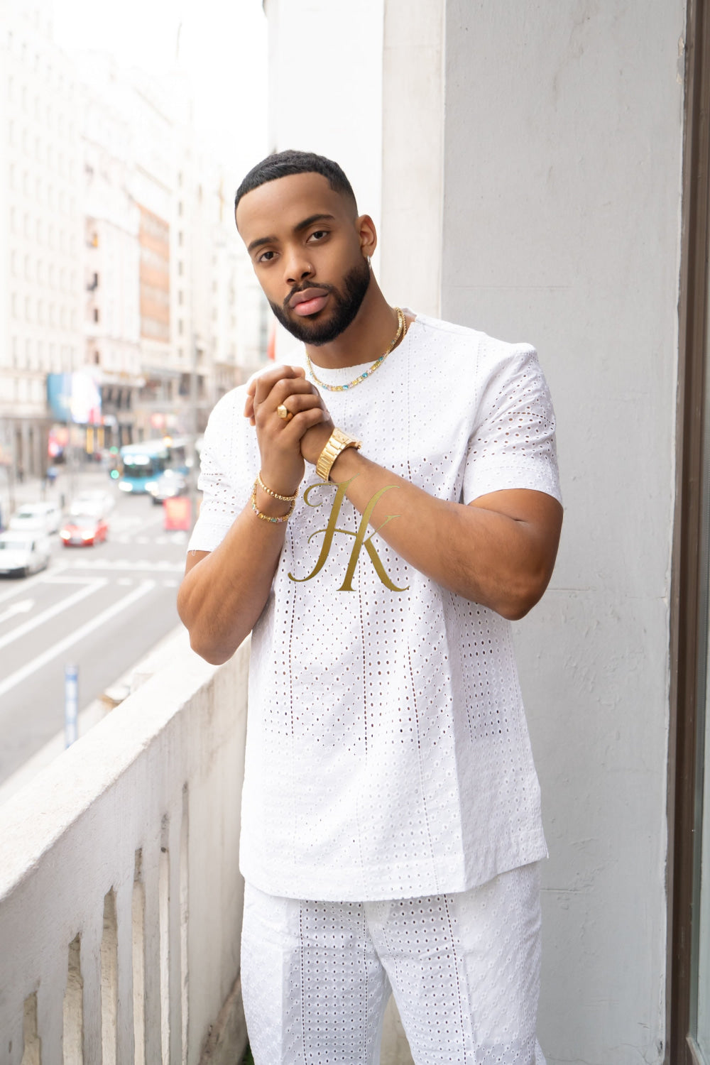 Summer Luxury Men's Lace Two-Piece Clothing: Sophisticated & Versatile Ensemble - kayibstrore