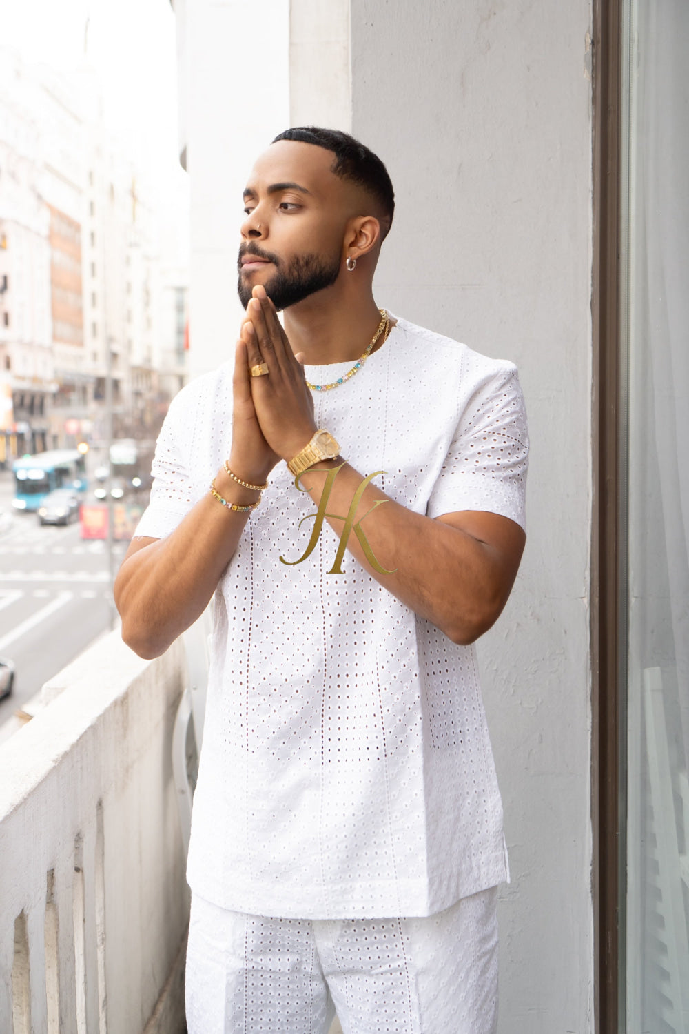 Summer Luxury Men's Lace Two-Piece Clothing: Sophisticated & Versatile Ensemble - kayibstrore