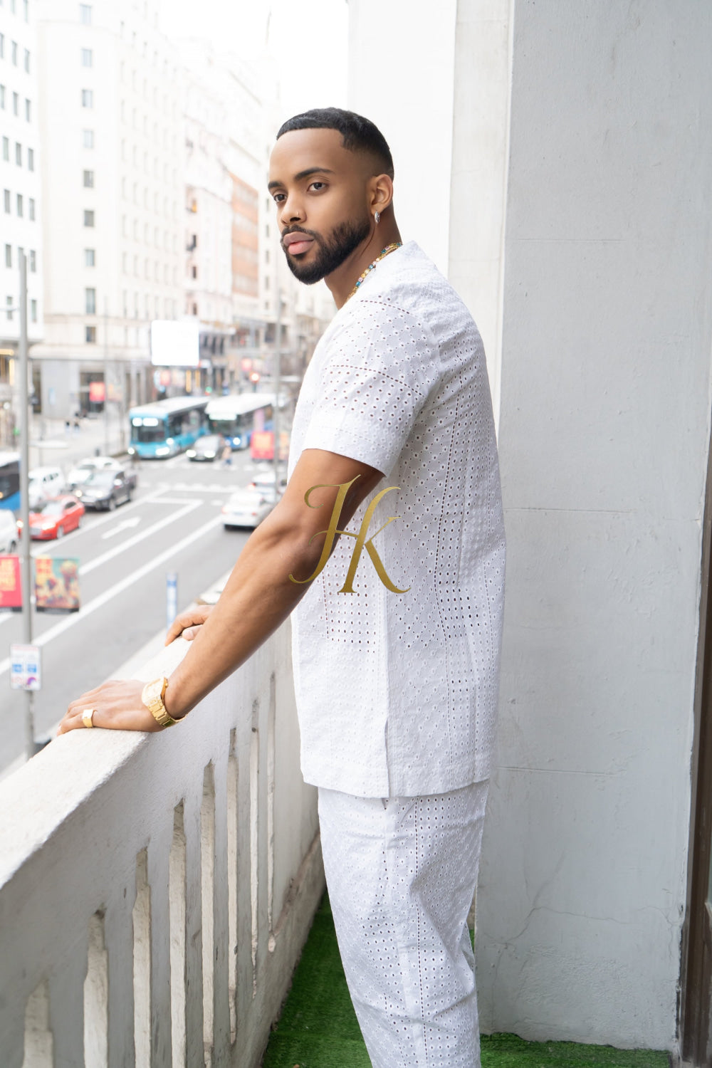 Summer Luxury Men's Lace Two-Piece Clothing: Sophisticated & Versatile Ensemble - kayibstrore