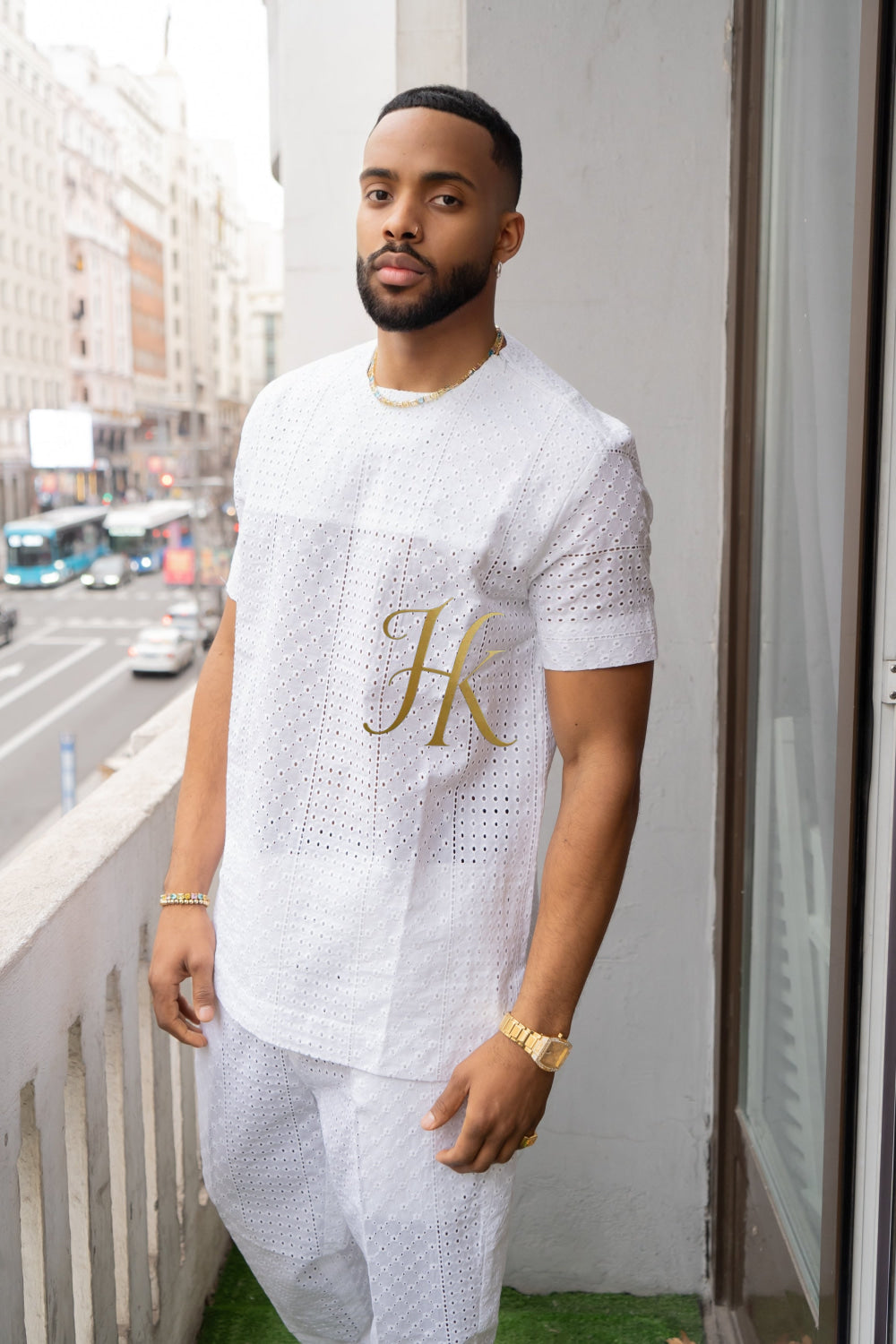 Summer Luxury Men's Lace Two-Piece Clothing: Sophisticated & Versatile Ensemble - kayibstrore