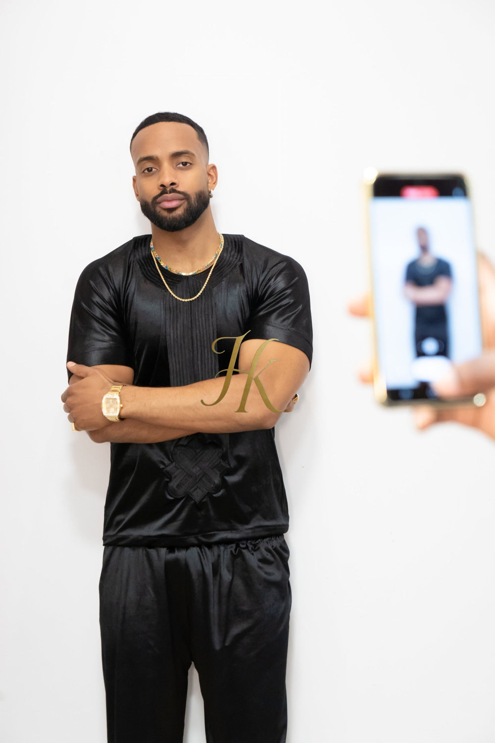 Luxury Men's Velvet Dashiki Set | Kaftan African Shirt & Pants | Regal Dashiki Menswear - kayibstrore