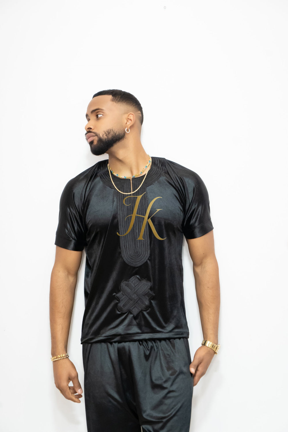 Luxury Men's Velvet Dashiki Set | Kaftan African Shirt & Pants | Regal Dashiki Menswear - kayibstrore