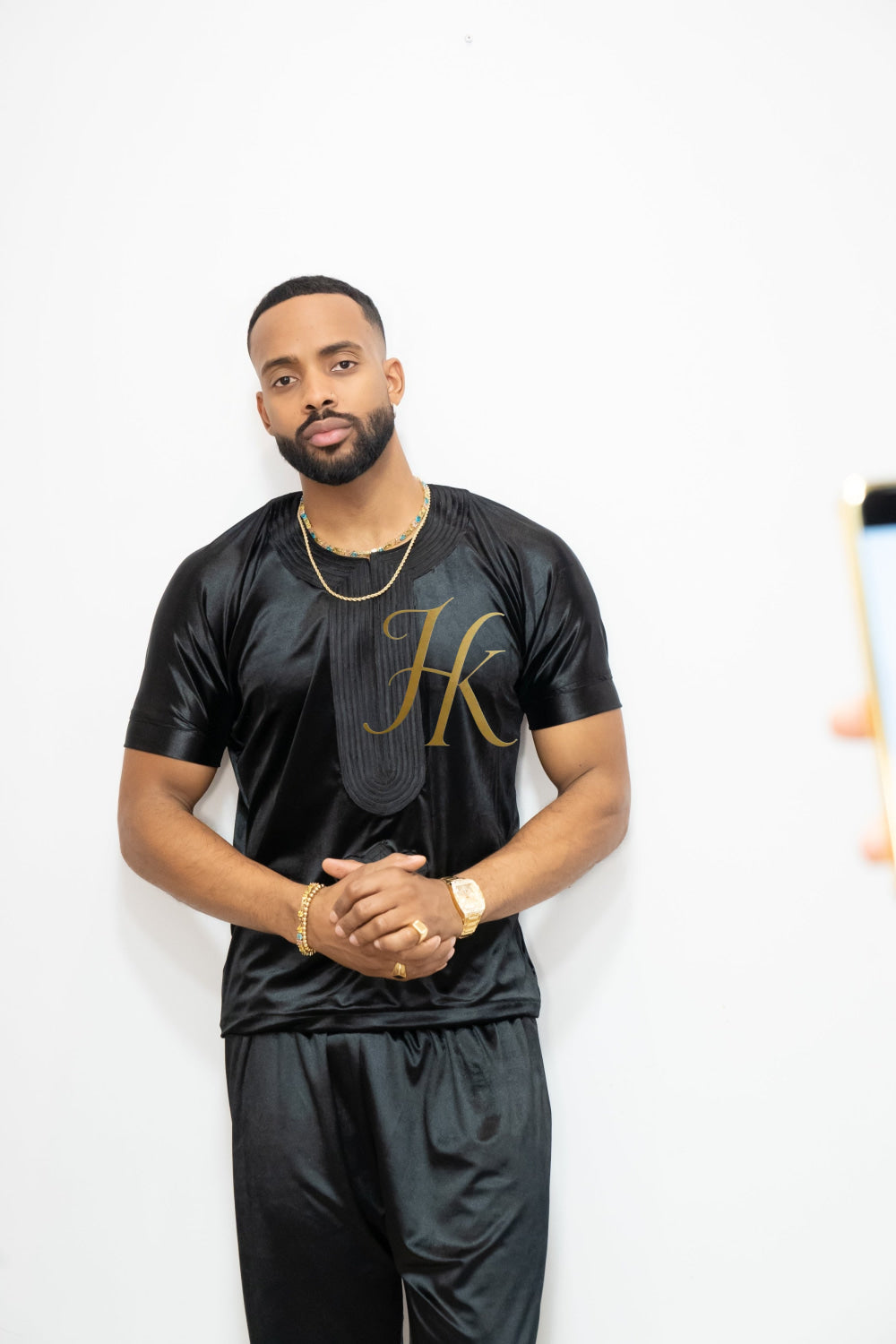 Luxury Men's Velvet Dashiki Set | Kaftan African Shirt & Pants | Regal Dashiki Menswear - kayibstrore