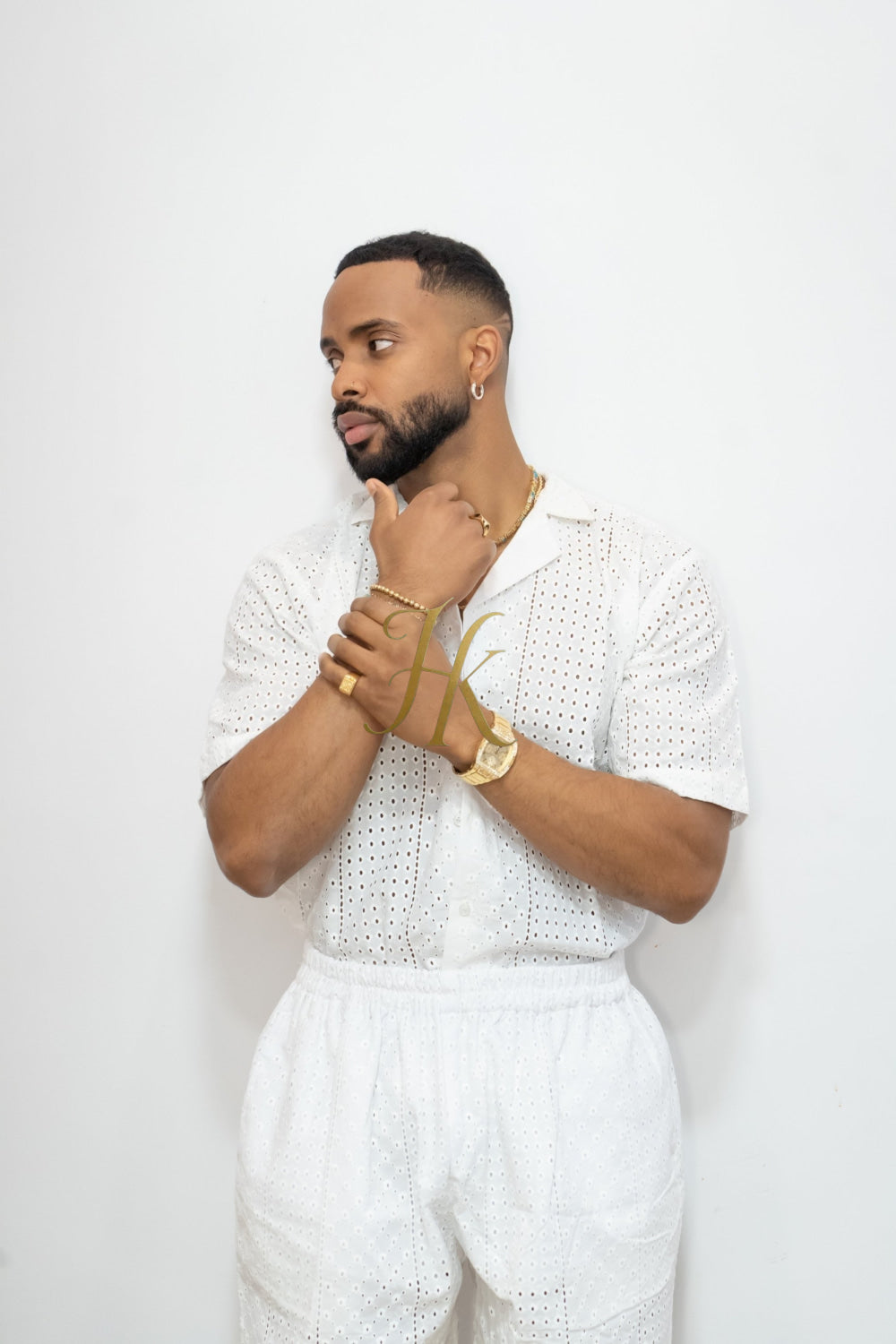 Fashion Spring/Summer Men's Lace Two-Piece Clothing - kayibstrore