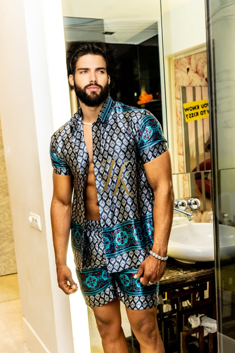 Beach Luxury handmade Silk Set - Elevate Your Style with Vibrant Spanish Fashion - Stay Cool and Look Flawless All Summer Long - kayibstrore